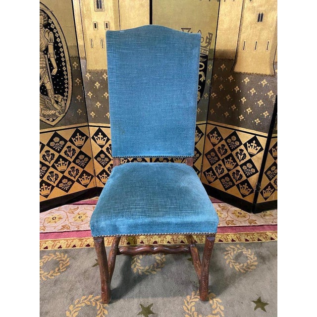 Louis XIII Chairs in the style of sheep Bone, Set of 6 For Sale - Image 3 of 10
