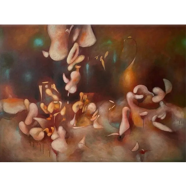 An Abstract Oil Painting, "Playground Jupiter" For Sale In San Diego - Image 6 of 6