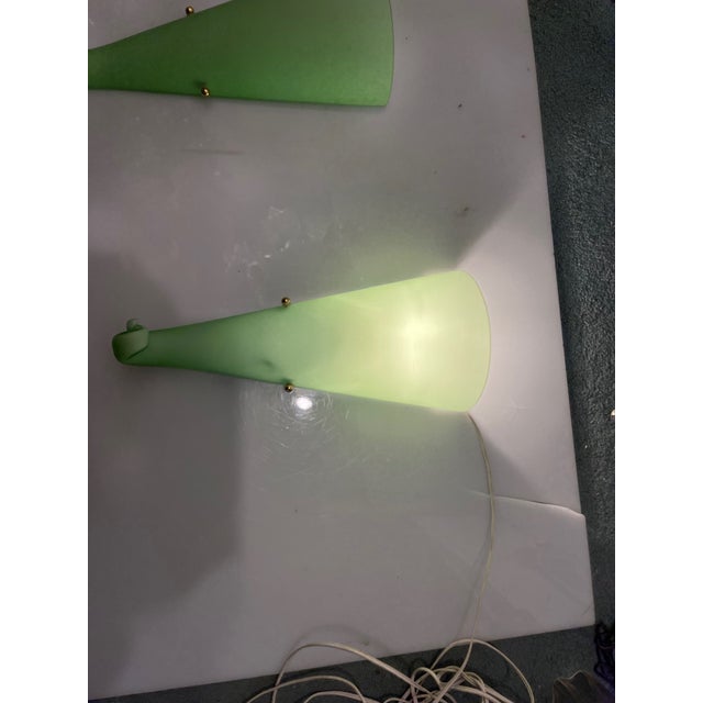 Green Murano Glass Sconces, 1970s, Set of 2 For Sale - Image 7 of 9