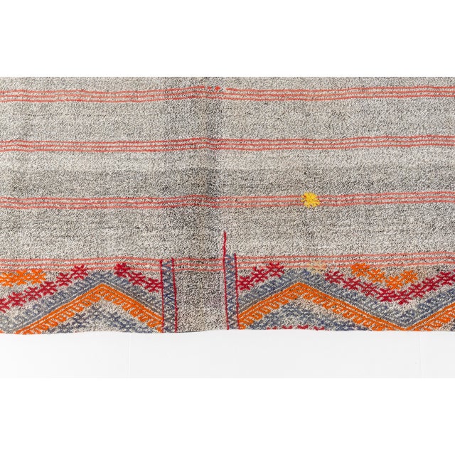 Textile Floral Vintage Kilim Runner For Sale - Image 7 of 10
