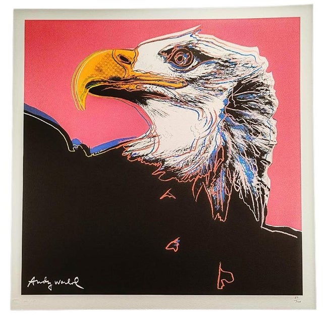 1980s andy warhol "eagle" limited edition lithograph by cmoa. item details vintage 80s width: 50cm height: 50 centimetres...