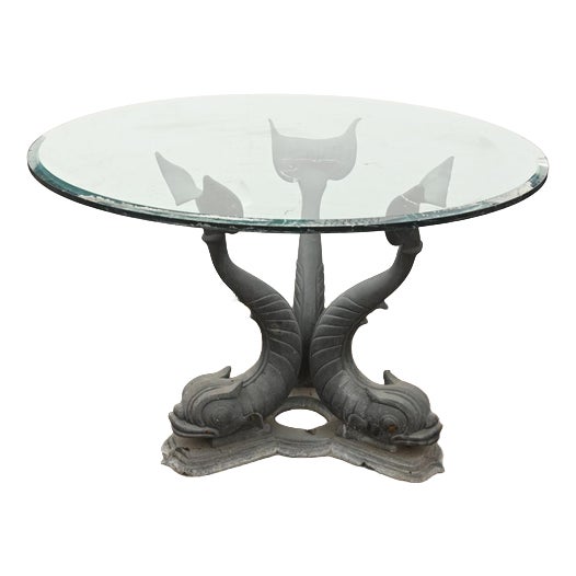 Italian Bronze Sea Serpent Table For Sale
