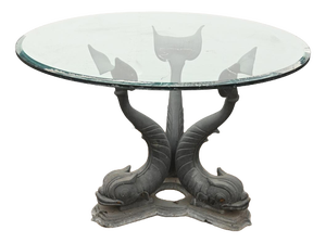 Italian Bronze Sea Serpent Table