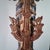 Large Antique Burmese Carved Gilt Wood Theppanom Guardian Statue 47” Tall For Sale - Image 4 of 9
