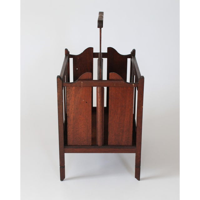 Mid 20th Century Vintage Arts & Craft Style Magazine Rack For Sale - Image 5 of 15