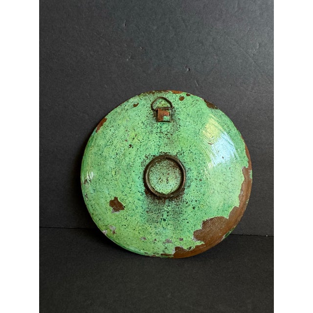 Copper Vintage Peruvian Wall Plate Silver & Copper Mixed Media Decorative Handmade For Sale - Image 8 of 11