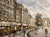 1960s Paris Champs Elysees Impressionist Cityscape Oil on Canvas Signed Fontaine For Sale - Image 4 of 14