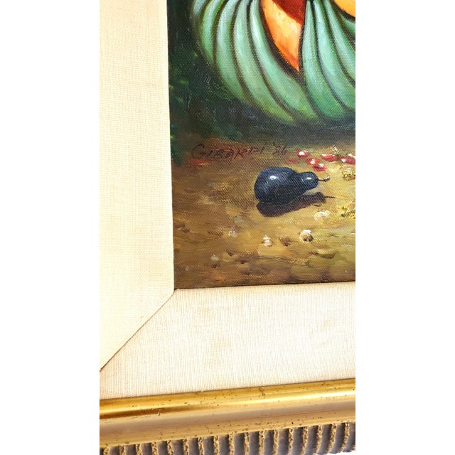 Wood Parrot Painting by Girardi 1986 and Designed by Kinder-Harris For Sale - Image 7 of 17