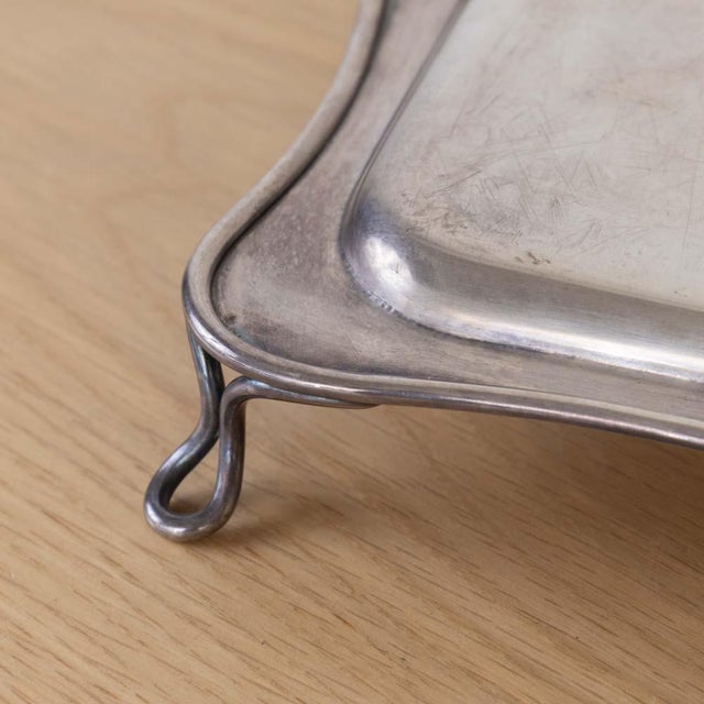 1940s French Silver Loop Tray For Sale - Image 13 of 14