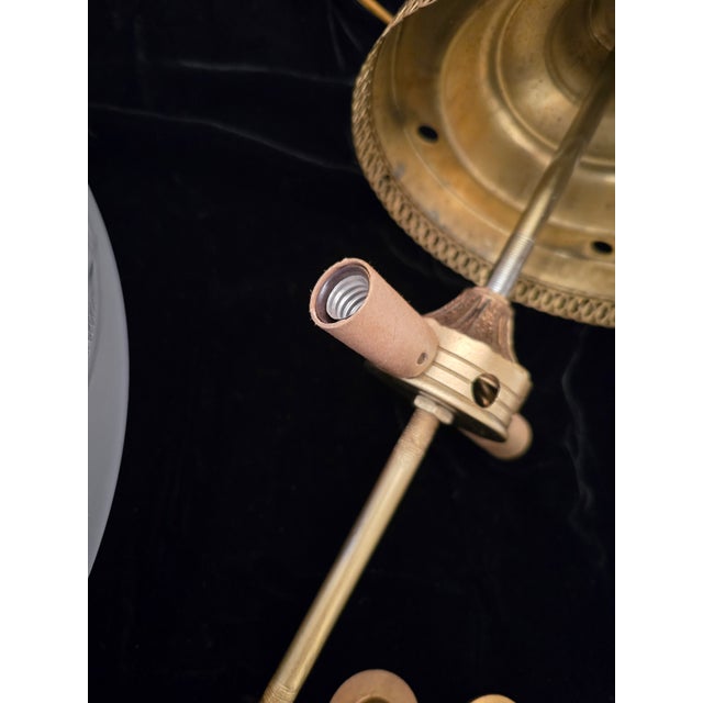 Vintage Mid Century 1950s Hanging Light Fixture For Sale - Image 10 of 11