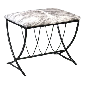 Mid 20th Century Zebra Hide Stool