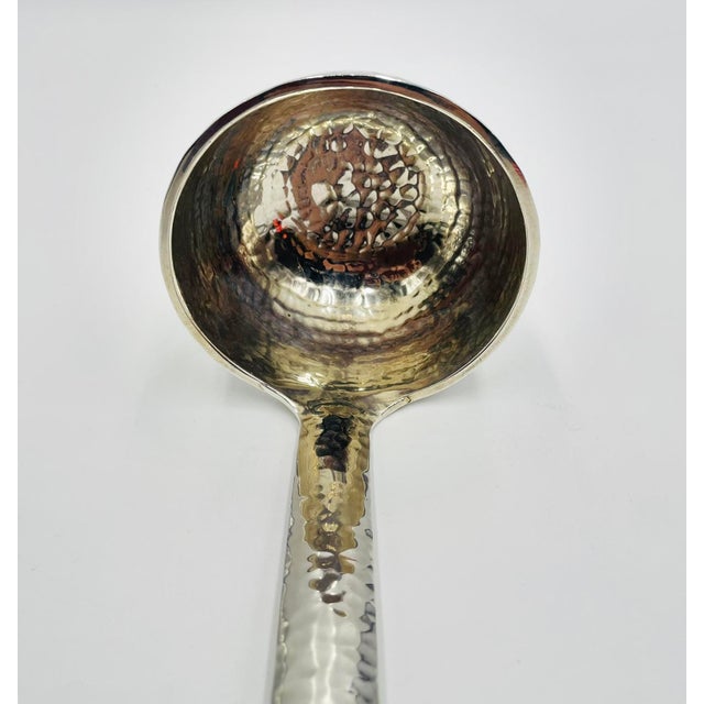 Emilia Castillo Silver-Plated Ladle With Malachite Parrot, Mexican Modernism For Sale - Image 10 of 18