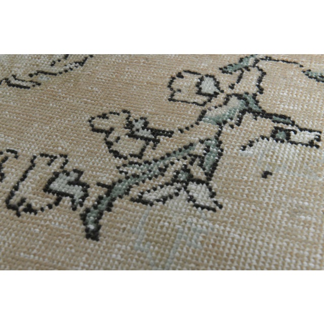 Boho Chic 1970s Vintage Persian Handmade Wool Cotton Orange Area Rug For Sale - Image 3 of 11