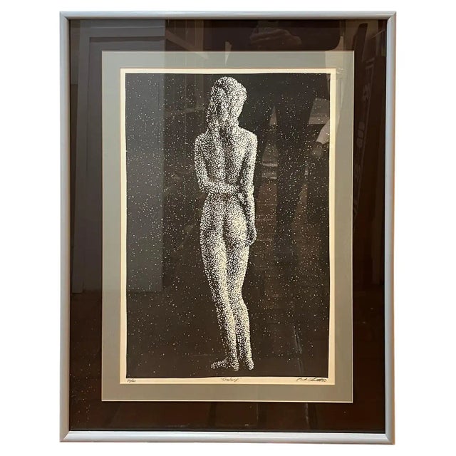 1980s Large Post Modern Nude Signed Lithograph For Sale - Image 13 of 13