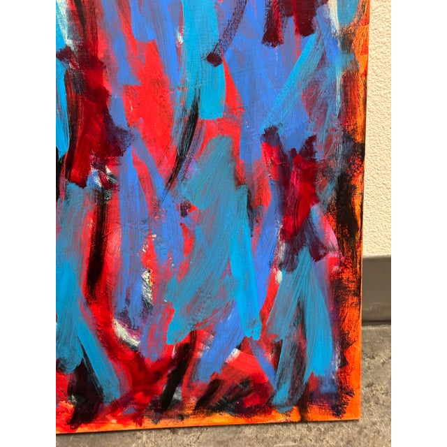 Textile John Fooks Abstract Acrylic on Canvas Painting For Sale - Image 7 of 12
