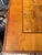 Handsome Vintage Burl and Inlaid Desk With Ebonized Base For Sale - Image 10 of 11