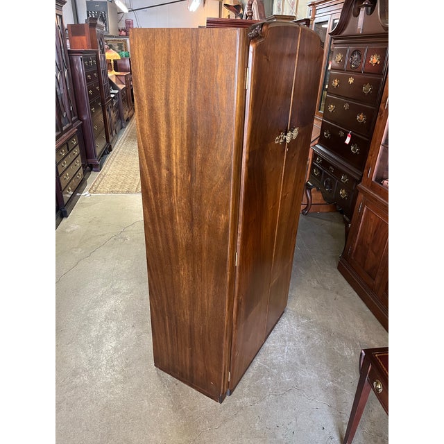 Mid 20th Century English Art Deco Wardrobe For Sale - Image 12 of 12