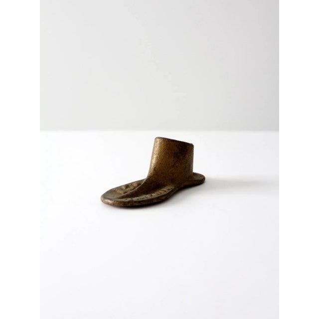 Rustic Antique Cast Iron Shoe Form For Sale - Image 3 of 8