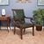 The Niagara Furniture Regency Green Leather Arm Chair with full grain leather upholstery combines a super simple design...