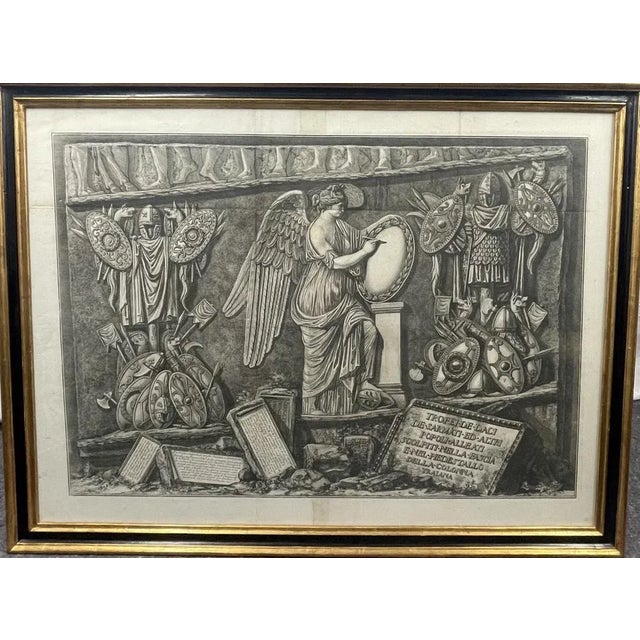 Piranesi, Trophy of the Dacians Bas-Relief on Trajan's Column, 1800s, Engraving For Sale - Image 5 of 5