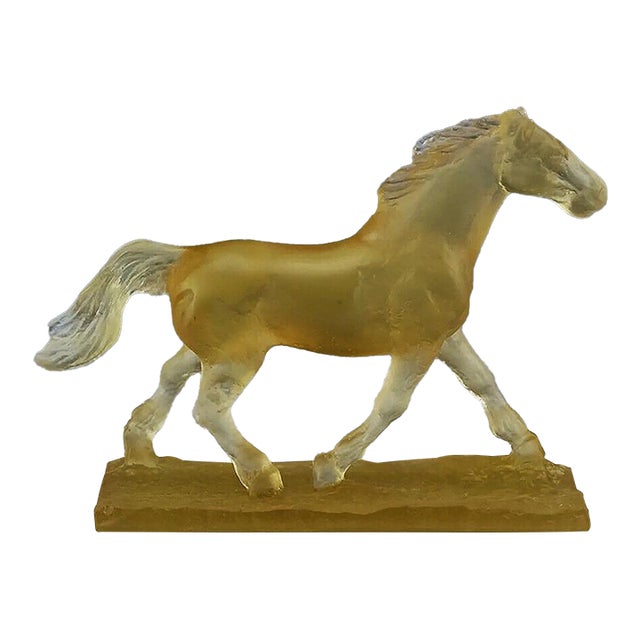 Late 20th Century Running Horse, Daum For Sale