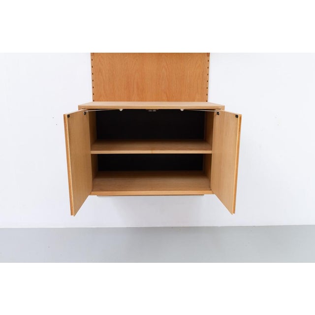 1960s Danish Modern 1-Bay Modular Oak Wall Unit by Poul Cadovius for Cado, 1960s For Sale - Image 5 of 18