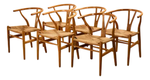 Wishbone Chair by Hans J. Wegner for Carl Hansen & Søn, 1960s, Set of 6