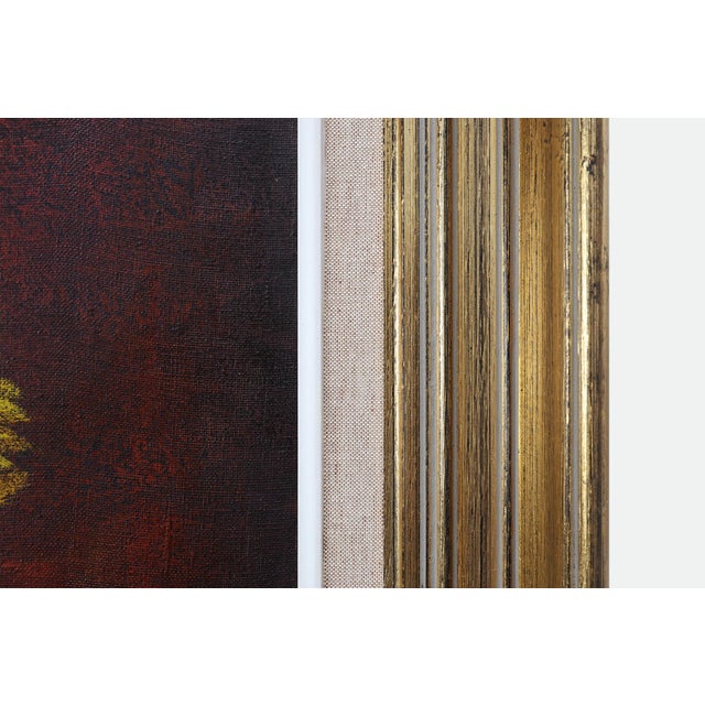 A. De Man, Still Life with Yellow Flowers, 1960, Oil Painting on Canvas, Framed For Sale - Image 9 of 11