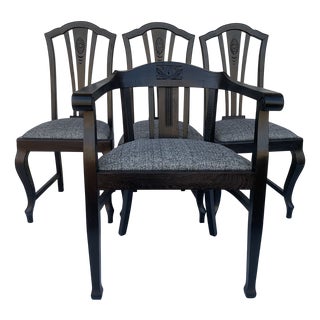 Art Nouveau Chairs, 1930s, Set of 4 For Sale