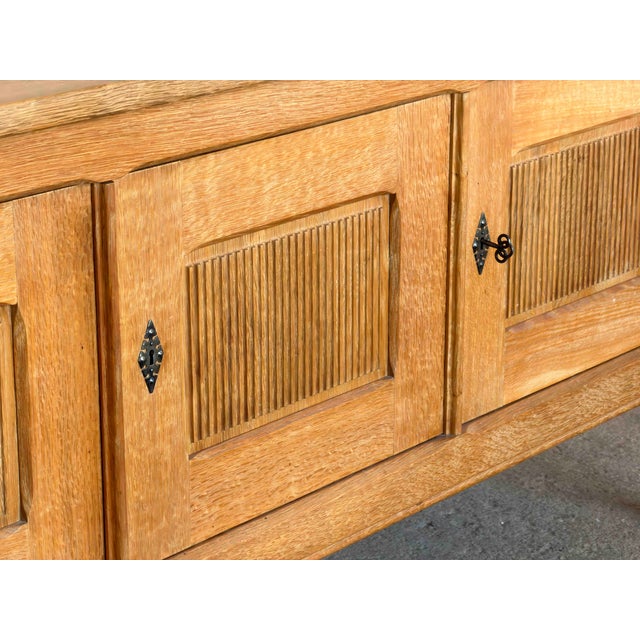 Danish Oak Sideboard by Henning Kjærnulf, 1960s For Sale - Image 10 of 11