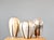 Set of vases by wmf ikora circa 1920s price is for the set of three - silver plated brass with black stripe detailing -...