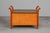 Textile Art Nouveau Chest Bench in Cherry Wood and Bird's-Eye Maple, 20th Century For Sale - Image 7 of 18