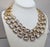 1990s Vintage 1990 Signed Napier Goldtone Swarovski Crystals Wide Collar Necklace For Sale - Image 5 of 15