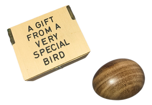 Wooden Birds Egg Paperweight by Carl Auböck for Werkstätte Carl Auböck, Austria, 1950s