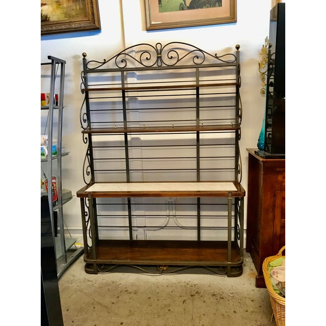 Drexel Heritage Marble Bakers Rack Chairish