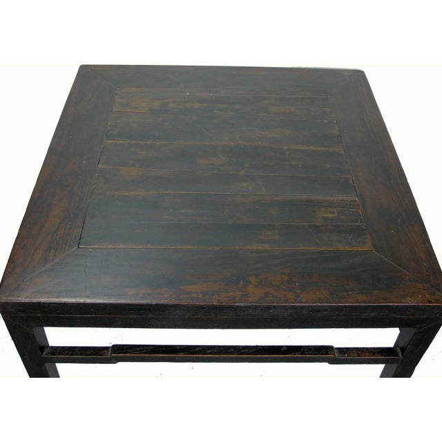 Late 19th Century Antique Chinese Square Dining Table For Sale - Image 5 of 8