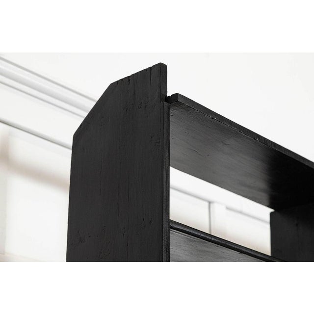 19th Century English Pine Ebonised Haberdashery Display Bookcase, 1890 For Sale - Image 13 of 17