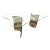 Post Modern Tempered Glass Dining Room Table For Sale