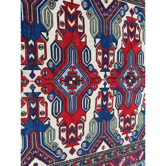 1950s Vintage Caucasian Soumak Rug, 1950s For Sale - Image 5 of 15