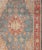 Antique Turkish Oushak Rug on a Blue Background and Orange-Red Color Border For Sale - Image 4 of 12