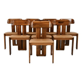 Sapporo Dining Chairs by Mario Marenco for Mobilgirgi, 1970s, Set of 8 For Sale
