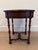 Auburn Jonathan Charles Round Side Table Walnut Finish With Burl Veneers and Hand Cut Inlays For Sale - Image 8 of 9