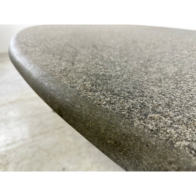 Stone Oval Dining Table in the manner of Jan Vlug, 1970s For Sale - Image 7 of 11