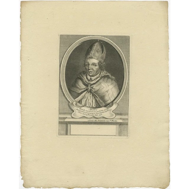 Daumont, Saint Arno, Bishop of Metz, 1670, Engraving For Sale