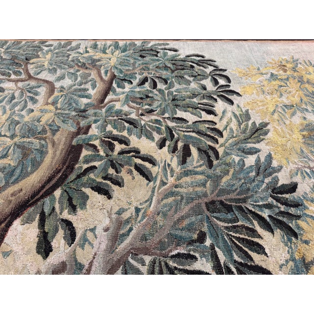 17th Century 17th Century Flemish Verdure Tapestry For Sale - Image 5 of 5