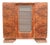 Large Vintage Art Deco Cabinet in Burl Walnut, 1930s For Sale