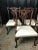 Brown Carved Mahogany Chippendale Dining Chairs, Set of 6, White Faux Leather For Sale - Image 8 of 12