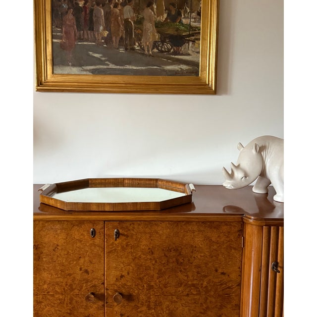 Brown Great Modern Mirror Tray, Brazil 1960s For Sale - Image 8 of 17