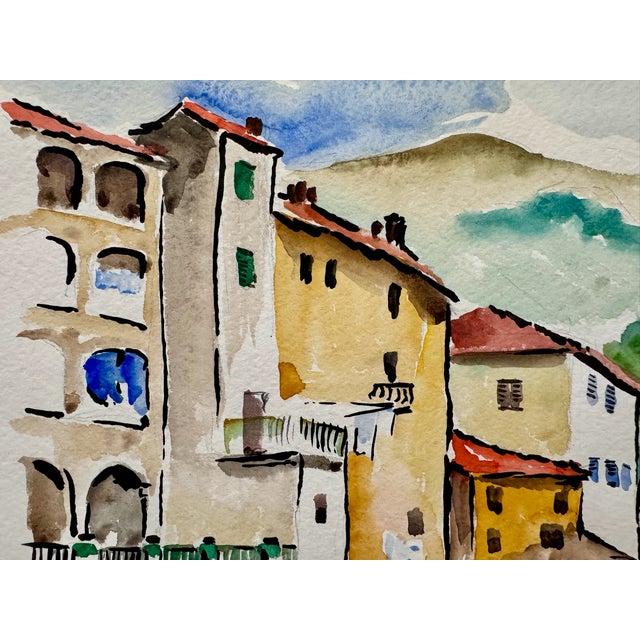 Original watercolor on paper by Henry Emil Salloch, also known as Heinz Emil Salloch, the German-born American artist and...