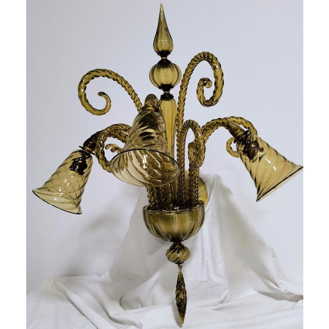 Glass Wall Lights by Ercole Barovier for Barovier & Toso, 1940s, Set of 2 For Sale - Image 7 of 7